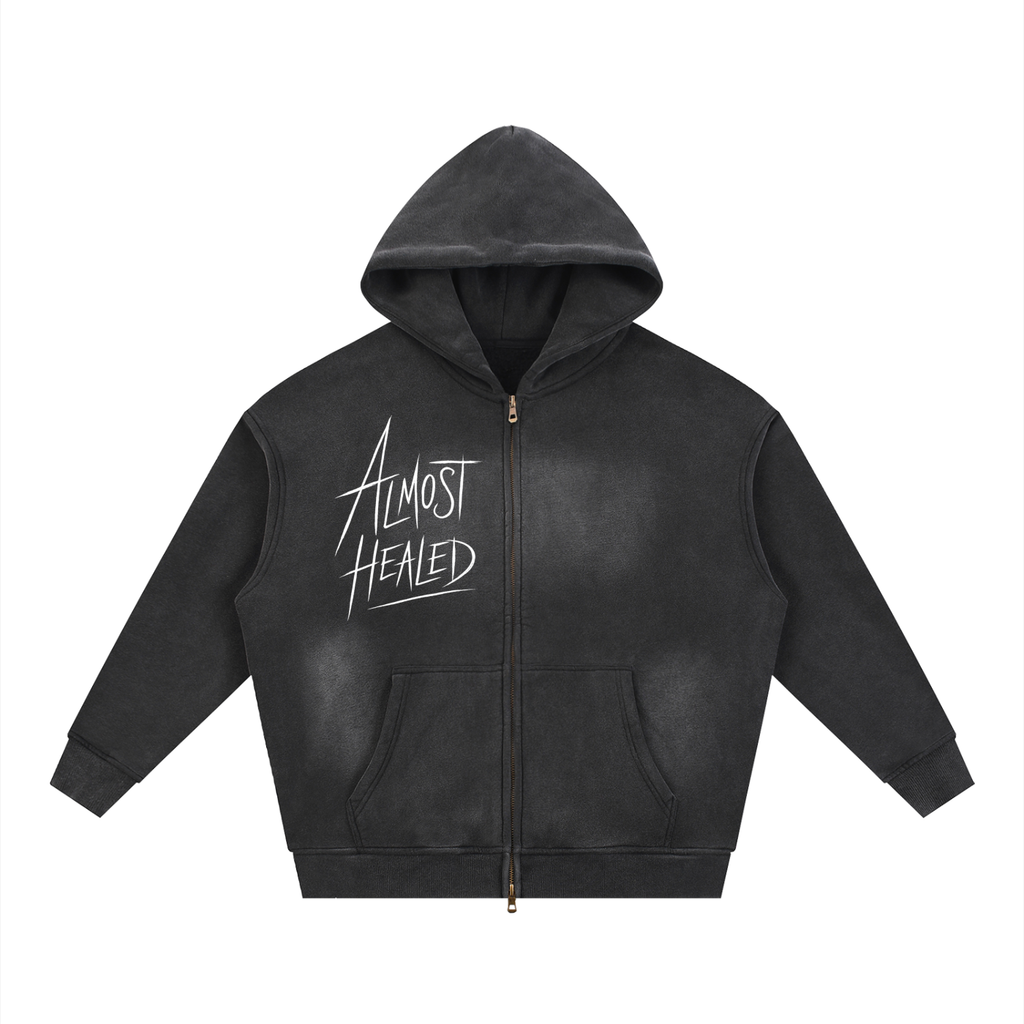 Acid Washed 'Almost Healed' Hoodie