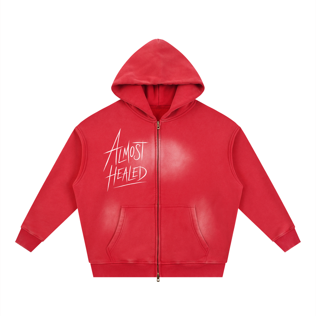 Acid Washed 'Almost Healed' Hoodie